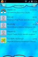 Beautiful Clouds for GO SMS Affiche