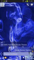 Blue Smoke - GO SMS Pro Theme capture d'écran 1