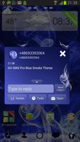 Blue Smoke - GO SMS Pro Theme capture d'écran 2