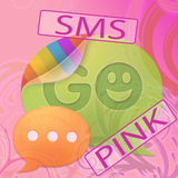 Cute Pink Theme for GO SMS icône