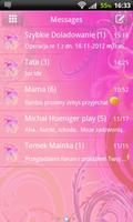 Cute Pink Theme for GO SMS Affiche