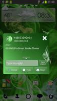 Green Smoke Theme for GO SMS capture d'écran 2