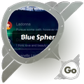 Blue Spheres GO SMS
