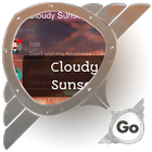 Cloudy Sunset GO SMS icono