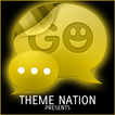 GO SMS Pro Theme - Yellow Neon