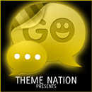 GO SMS Pro Theme - Yellow Neon APK