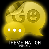 GO SMS Pro Theme - Yellow Neon icône