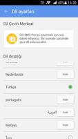 GO SMS Pro Turkish package capture d'écran 1