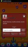 GO SMS Theme Marble RED imagem de tela 2