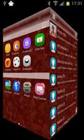 GO SMS Theme Marble RED скриншот 3