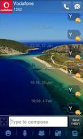 GO SMS Pro Summer  Beach imagem de tela 3