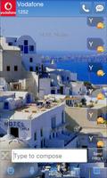 GO SMS Pro Santorini Theme captura de pantalla 1