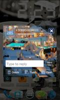 GO SMS Pro Santorini Theme Ekran Görüntüsü 2