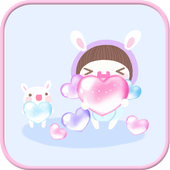 BeBe Trickle SMS Theme icon
