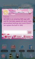 GO SMS Pro Bird Lover Theme 스크린샷 1