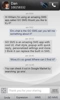 GO SMS Pro Dark Theme স্ক্রিনশট 2