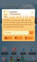 GO SMS Pro Dessert House Theme اسکرین شاٹ 1