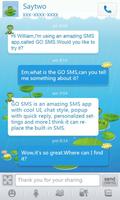 GO SMS Pro Frog Theme পোস্টার