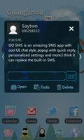 GO SMS Pro Icecream Theme تصوير الشاشة 1