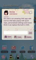 GO SMS Pro Love Letter Theme ảnh chụp màn hình 2