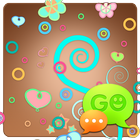 GO SMS Pastel Chocolate Theme icône