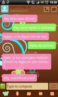 GO SMS Pastel Chocolate Theme 海報