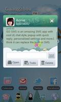 GO SMS Pro Paradise Theme captura de pantalla 1