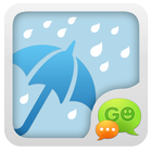 GO SMS Pro Rainy day Theme Zeichen