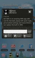 GO SMS Pro Thief Theme تصوير الشاشة 1