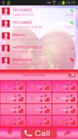 پوستر Hearts Theme for GO Contacts