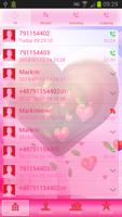 Hearts Theme for GO Contacts 截图 1