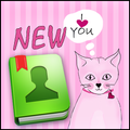 Pink Kitties for GO Contacts