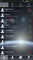 Universe Theme for GO Contacts captura de pantalla 1