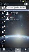 Universe Theme for GO Contacts captura de pantalla 3