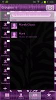Violet Zebra for GO Contacts imagem de tela 3