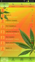 Weed Ganja - GO Contacts Theme ภาพหน้าจอ 1