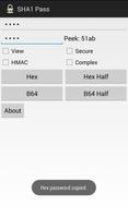 SHA1 Pass capture d'écran 1