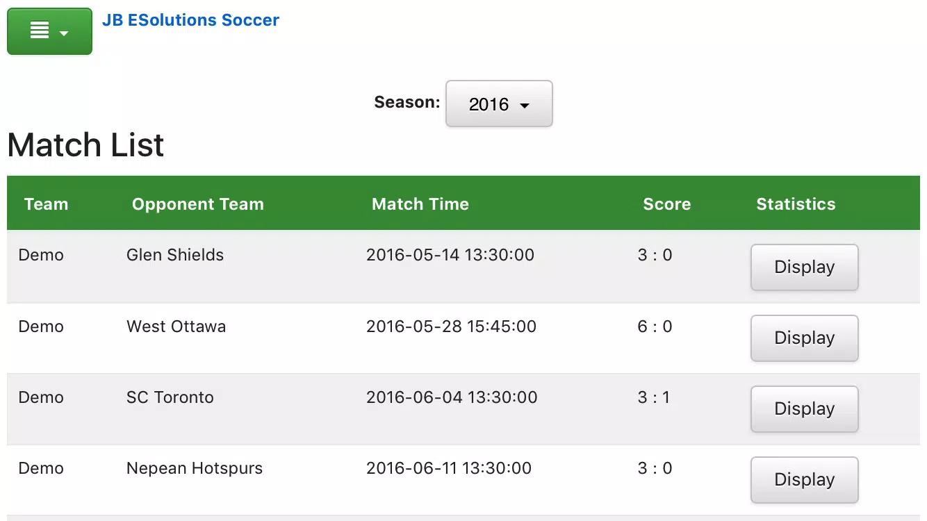 SoccerStats - Site de Estatistica 