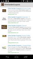 Olive Garden Coupons ポスター