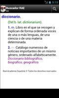 Poster Spanish dictionary (RAE)