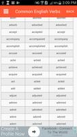 Common English Verbs - Regular and Irregular Verbs スクリーンショット 1