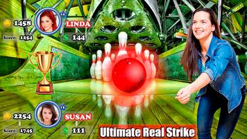 Bowling 3d Gasse Streik König Plakat