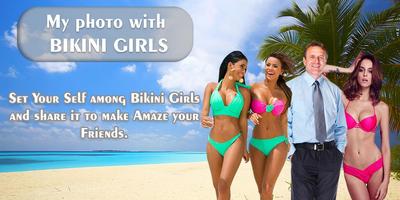 My Photo With Bikini Girls Affiche