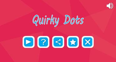 Quirky Dots Affiche