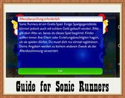 Guide for Sonic Runners Poster
