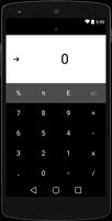 Black Material Calculator OLED โปสเตอร์