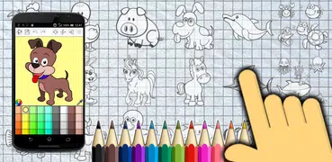 Animals coloring book