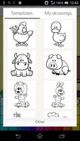 Animals coloring book syot layar 2