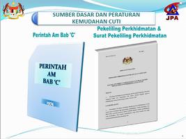 Buku Perintah Am Bab C - Cuti โปสเตอร์