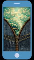 Jeans Zipper Lock Screen captura de pantalla 2